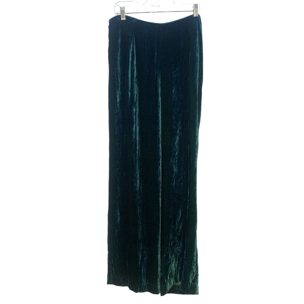 NWT Double D Ranch Green Velvet La Loma Pant Size Large